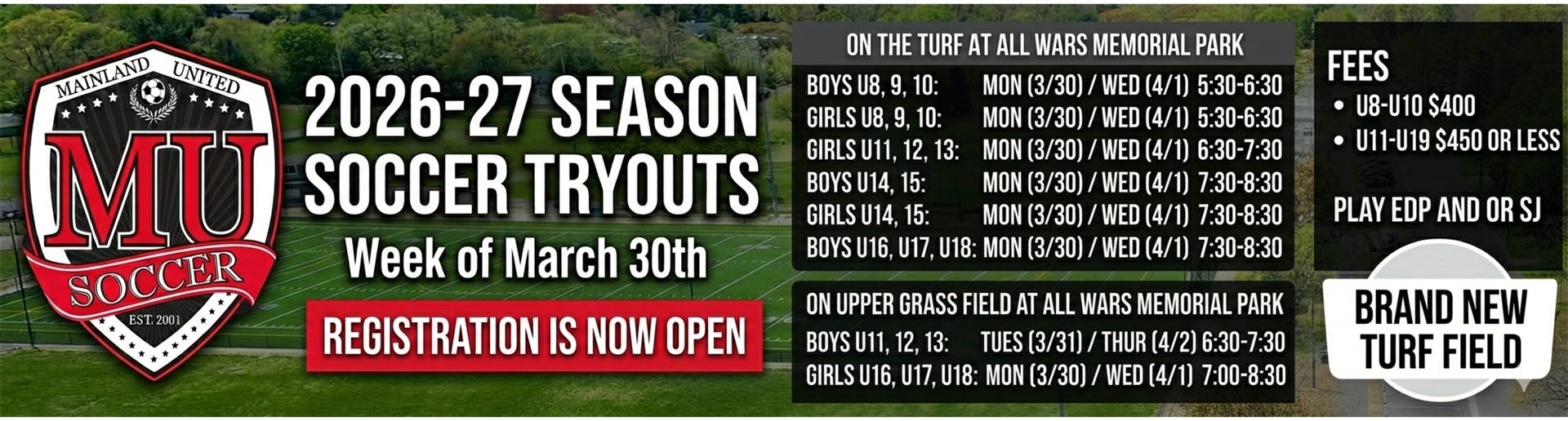 2026-2027 Travel Soccer Tryouts